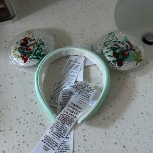 NWT Disney Christmas Ears Headband - Mint Green